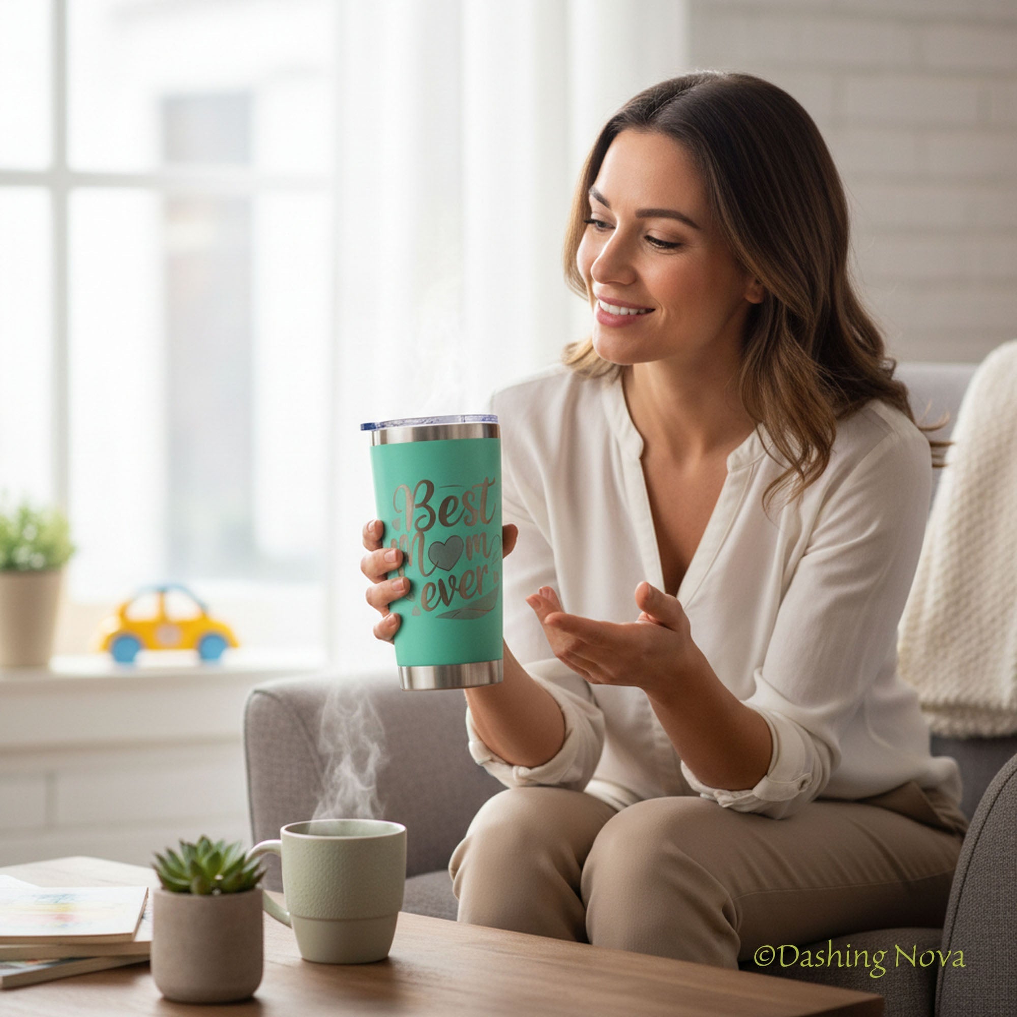 Best Mom Ever 20oz Tumbler Gift Set for Mother's Day & Birthday