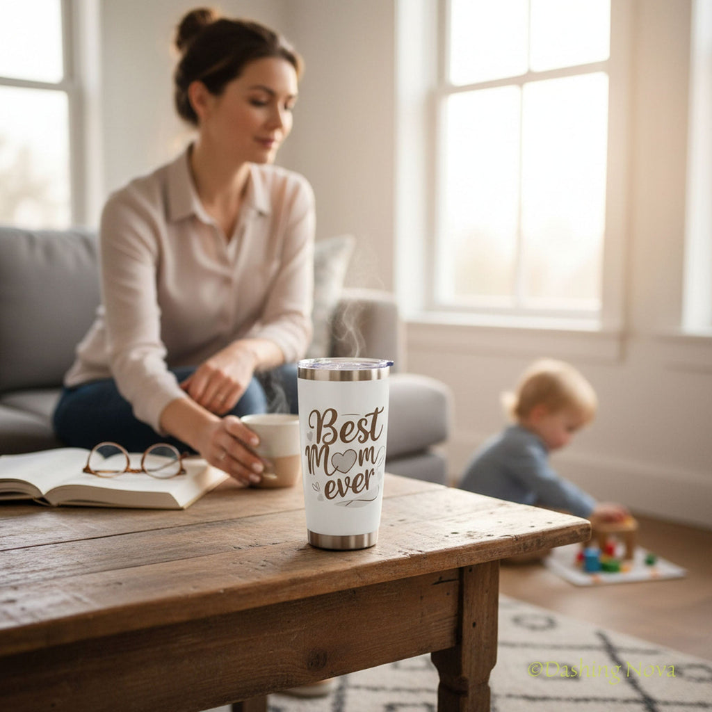 Best Mom Ever 20oz Tumbler Gift Set for Mother's Day & Birthday