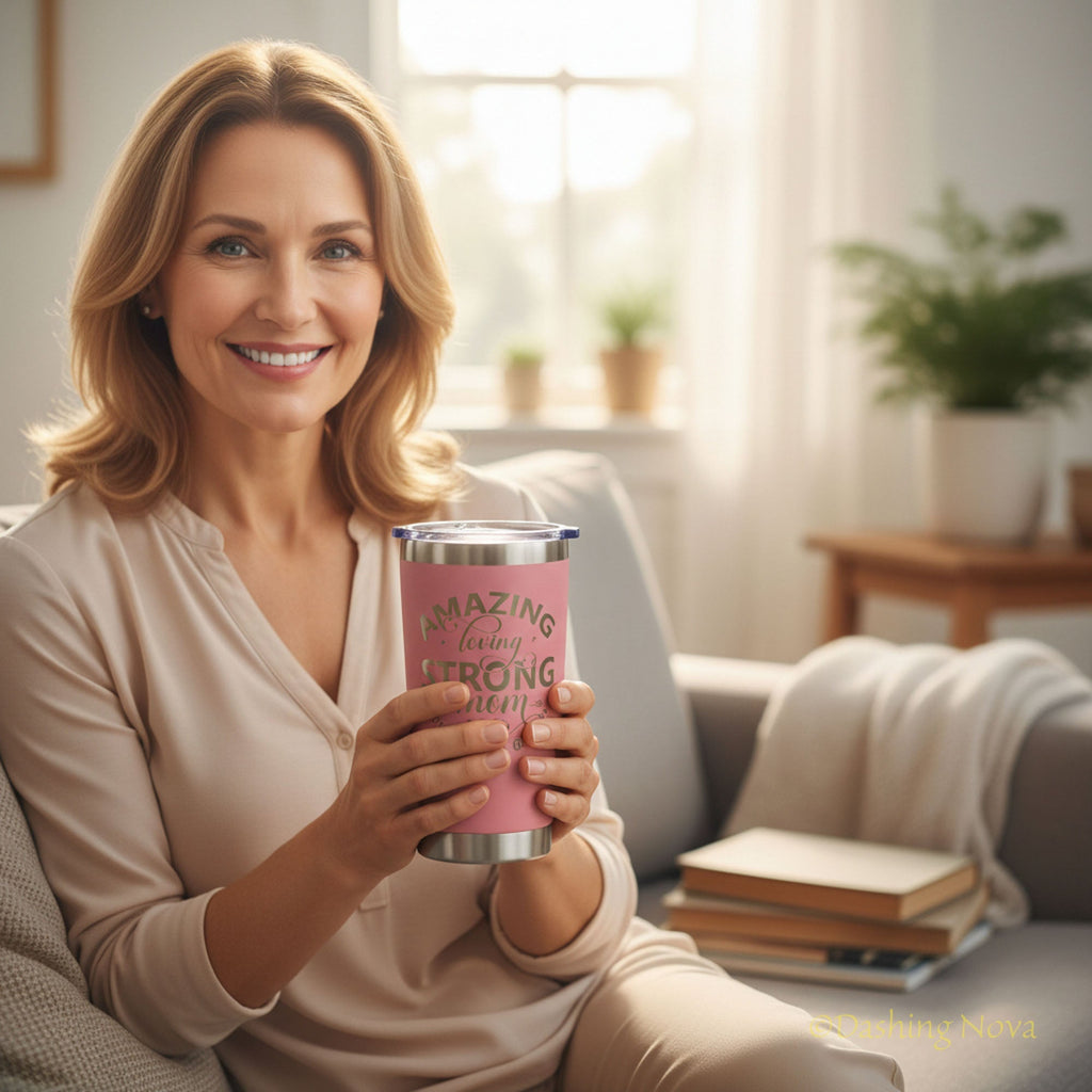 Best Mom Ever 20oz Tumbler Gift Set for Mother's Day & Birthday